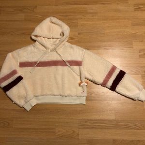 “Ivory Ella” crop hoodie size Medium